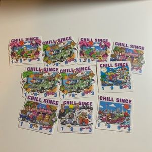 10 Pack of Chill Since Brandy Stickers